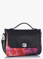 Satya Paul Black/Floral Sling Bag