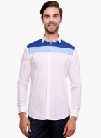 See Designs White Solid Slim Fit Casual Shirt