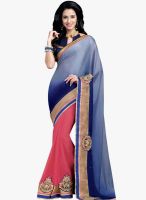 Shonaya Blue Embellished Saree