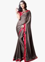 Shonaya Brown Embellished Saree