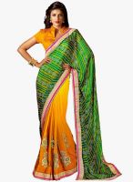 Shonaya Green Embroidered Saree