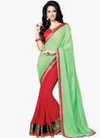 Shonaya Green Solid Saree