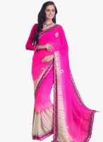 Shonaya Pink Embroidered Saree