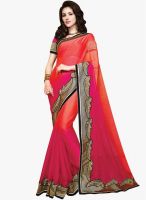 Shonaya Pink Solid Saree