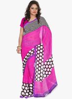 Silk Bazar Pink Printed Saree