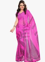 Silk Bazar Purple Printed Saree