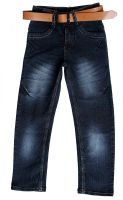 Tiny Toon Slim Fit Boy's Black Jeans