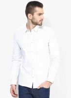 Tom Tailor White Regular Casual Shirt