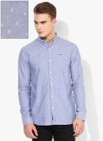 Tommy Hilfiger Blue Colored Slim Fit Casual Shirt