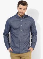 Tommy Hilfiger Navy Blue Fit Casual Shirt