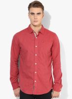 Tommy Hilfiger Pink Slim Fit Casual Shirt