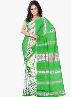 Triveni Sarees Green Printed Saree
