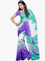 Triveni Sarees Off White Printed Saree