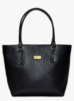 Utsukushii Black Polyurethane (Pu) Handbag