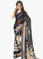 Vaamsi Black Printed Saree