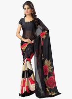 Vaamsi Black Printed Saree