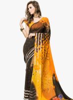 Vaamsi Black Printed Saree