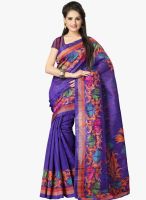 Vaamsi Blue Printed Saree