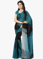 Vaamsi Blue Printed Saree