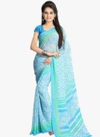 Vaamsi Blue Printed Saree