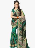 Vaamsi Green Printed Saree