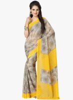 Vaamsi Grey Printed Saree