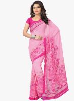 Vaamsi Pink Printed Saree