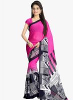 Vaamsi Pink Printed Saree