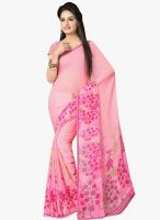 Vaamsi Pink Printed Saree