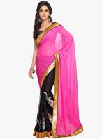 Vaamsi Pink Printed Saree