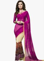 Vaamsi Purple Printed Saree