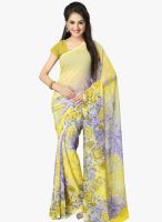 Vaamsi Yellow Printed Saree