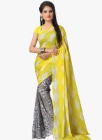 Vaamsi Yellow Printed Saree