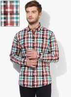 Van Heusen Sport Multicoloured Checked Slim Fit Casual Shirt