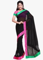 Vishal Black Embellished Saree