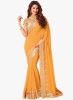 Vishal Yellow Embellished Saree