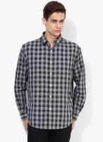 Wills Lifestyle Black Regular Fit Casual Shirt