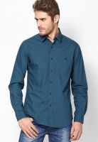 Wills Lifestyle Blue Formal Shirt