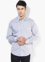 Wills Lifestyle Grey Slim Fit Casual Shirt