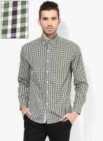 Wills Lifestyle Olive Regular Fit Casual Shirt