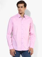 Wills Lifestyle Pink Slim Fit Casual Shirt