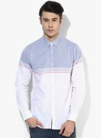 Wills Lifestyle White Slim Fit Casual Shirt