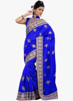 Xclusive Chhabra Blue Embellished Saree