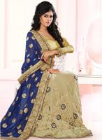 Xclusive Chhabra Blue Embroidered Saree