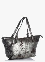 Airovit Silver Leather Handbag