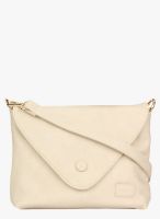 Alvaro Castagnino Beige Polyurethane (Pu) Sling Bag