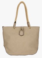 Alvaro Castagnino Beige Polyurethane (Pu) Handbag