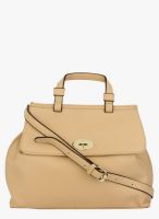 Alvaro Castagnino Beige Polyurethane (Pu) Handbag