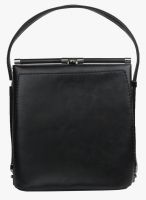 Alvaro Castagnino Black Polyurethane (Pu) Sling Bag