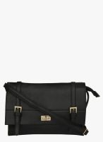 Alvaro Castagnino Black Polyurethane (Pu) Sling Bag